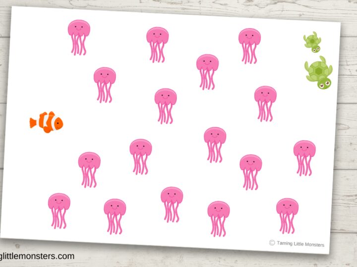 Image for Free Jellyfish Mazes Printable for Preschoolers