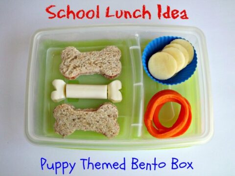 Image for School Lunch Idea Puppy Themed Bento Box