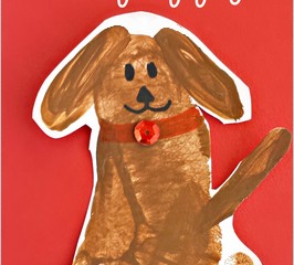 Image for Footprint Puppy Dog Craft for Kids