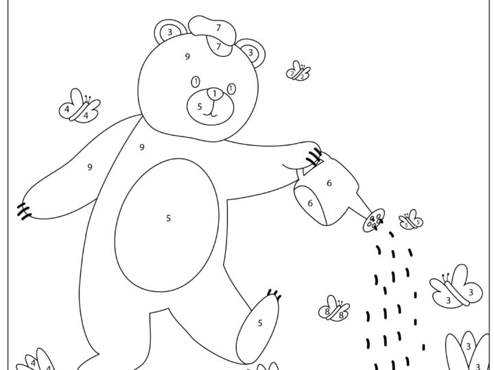 Image for 3 Free Spring Color by Number Printables
