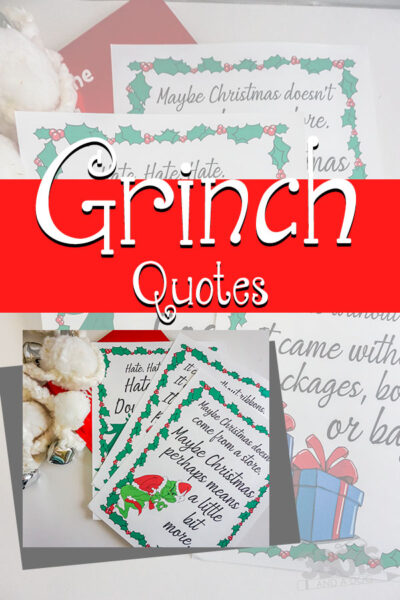 Printable Grinch Quotes for Grinchmas