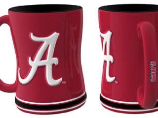 Image for Boelter Brands NCAA Alabama Crimson Tide Unisex 14oz Sculpted Reliefcoffee Mug, Red, 14 Ounce