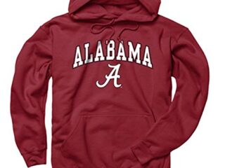 Image for Campus Colors Adult Arch & Logo Soft Style Gameday Hooded Sweatshirt (Alabama Crimson Tide - Red, Large)