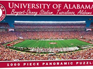 Image for MasterPieces NCAA Alabama Crimson Tide, Stadium Panoramic Jigsaw Puzzle, Bryant Denny, 1000 Pieces