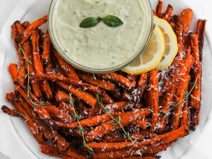 Image for Air Fryer Carrot Fries with Pesto Aioli
