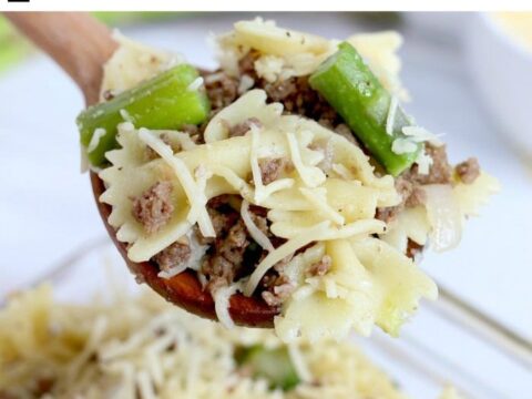 Image for Asparagus Pasta Salad with Ground Beef!