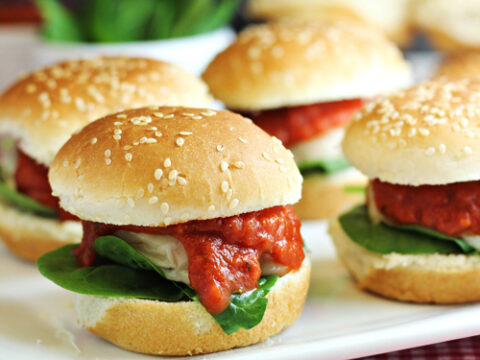 Image for Chicken Parmesan Sliders Recipe