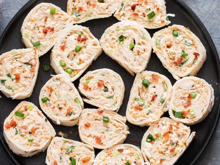 Image for Chicken Enchilada Tortilla Roll-Ups (Tortilla Pinwheels)
