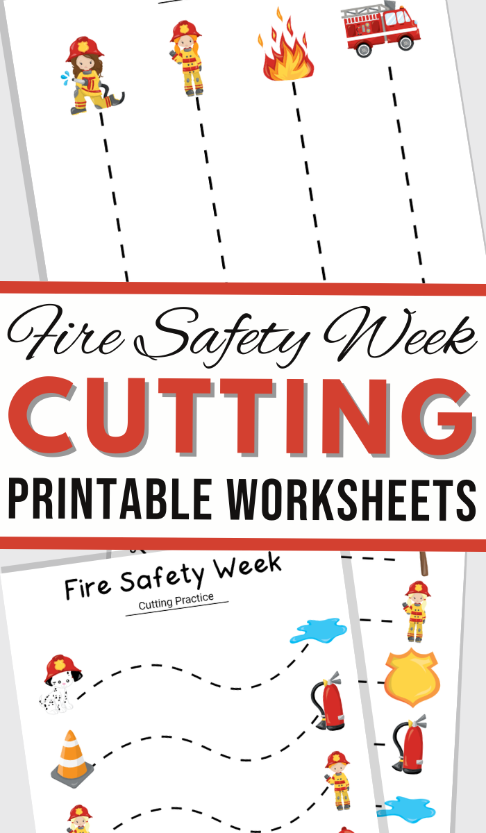 Fire Safety Week Cutting Practice