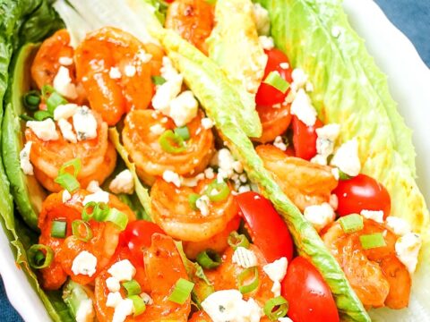 Image for Low Carb Buffalo Shrimp Lettuce Wraps