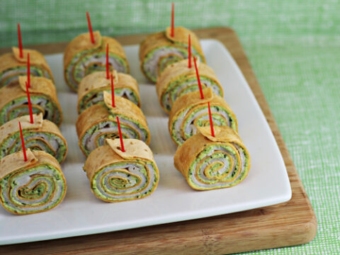Image for Pesto Tortilla Pinwheels Recipe