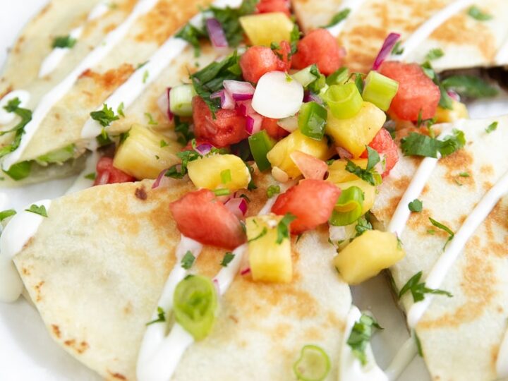 Image for Steak Quesadilla Recipe with Pineapple Salsa