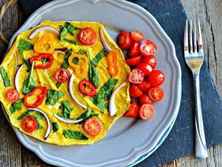 Image for Easy Dinner Idea Veggie Omelet Recipe