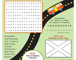 Image for Alabama Fun Facts | Worksheet | Education.com