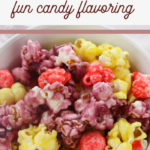 bowl full of candied popcorn recipe