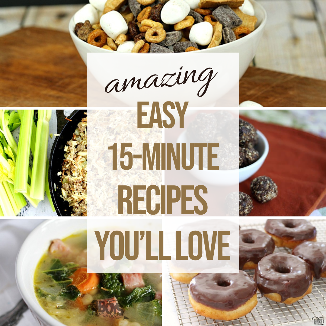 Meer dan 32 eenvoudige recepten van 15 minuten