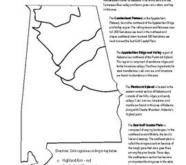 Image for Alabama's Five Geographic Regions, SS.AAS.4.4