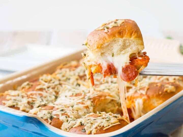 Image for Pizza Sliders Recipe (Pepperoni Pizza)