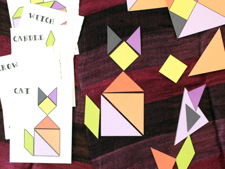 Image for Fun Printable Halloween Tangrams Kids Activity