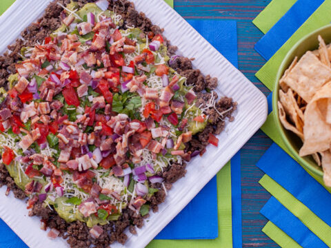 Image for Guacamole Bacon Burger Dip Recipe