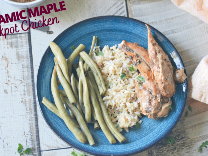 Image for Slow Cooker Maple Balsamic Chicken (4 ingredients, gluten-free)