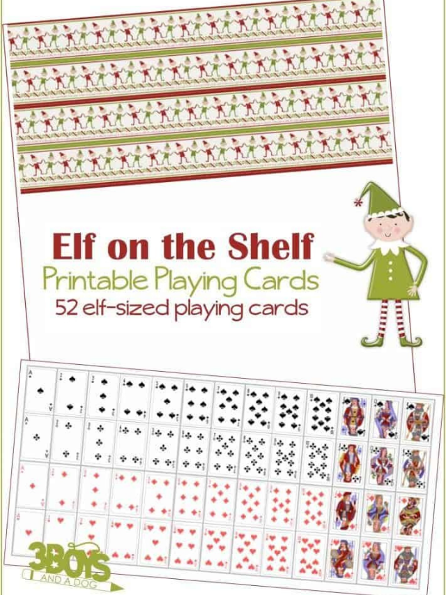 Elf on the Shelf Playing Cards Story