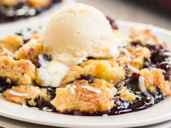 Image for Blueberry Dump Cake - DUMP. BAKE. ENJOY (5 minutes prep!)