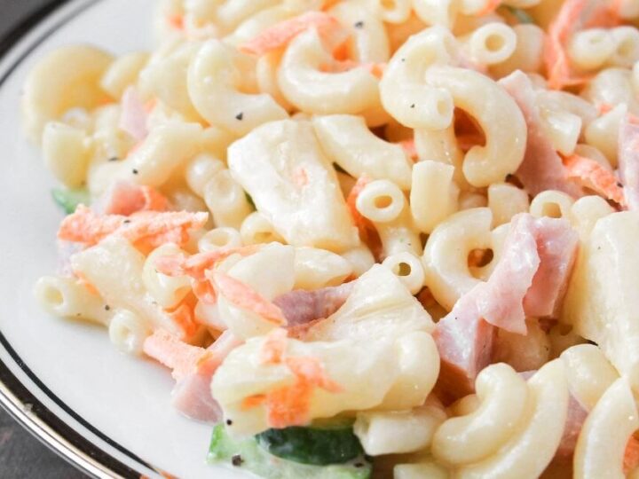 Image for Hawaiian Macaroni Salad with Ham & Pineapple