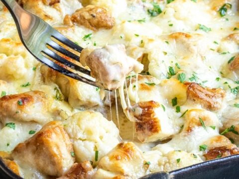 Image for Keto Chicken Alfredo Casserole Recipe
