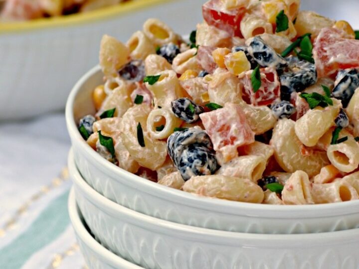 Image for Mexican Macaroni Salad Recipe with Corn 