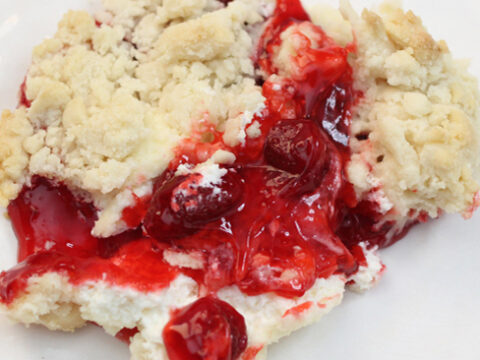 Image for 4-Ingredient Strawberry Cheesecake Dump Cake