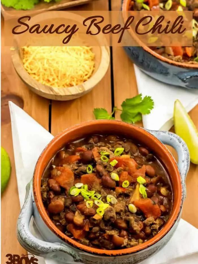 Saucy Beef Chili Recipe Story