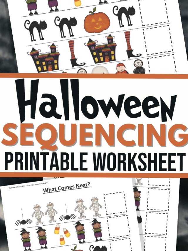 Printable Halloween Sequencing Activities Story - 3 Boys and a Dog