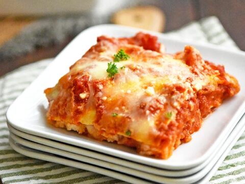 Image for Chicken Parmesan Lasagna (5 Ingredients)