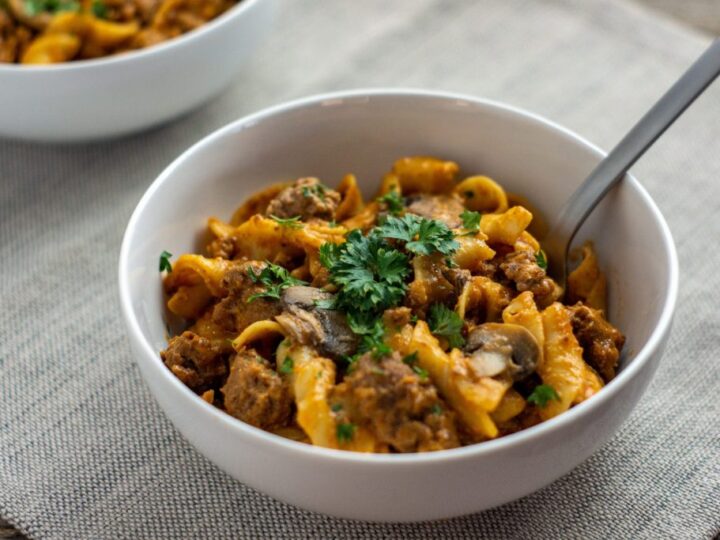 Image for The Best Hamburger Stroganoff Casserole