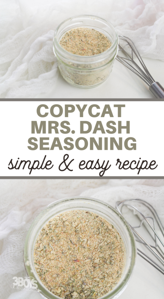 Copycat Mrs Dash Garlic and Herb Spice Blend 3 Boys and a Dog