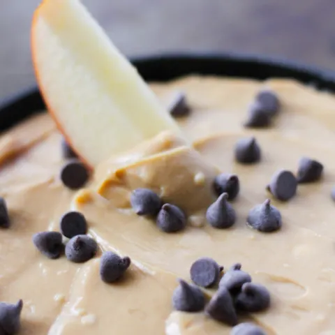 Creamy Chocolate Chip Caramel Fruit Dip Recipe