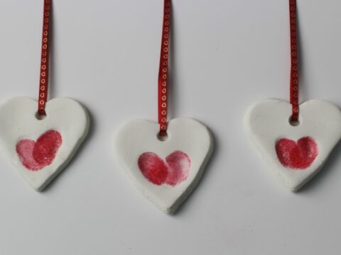 Image for Fingerprint heart ornaments 