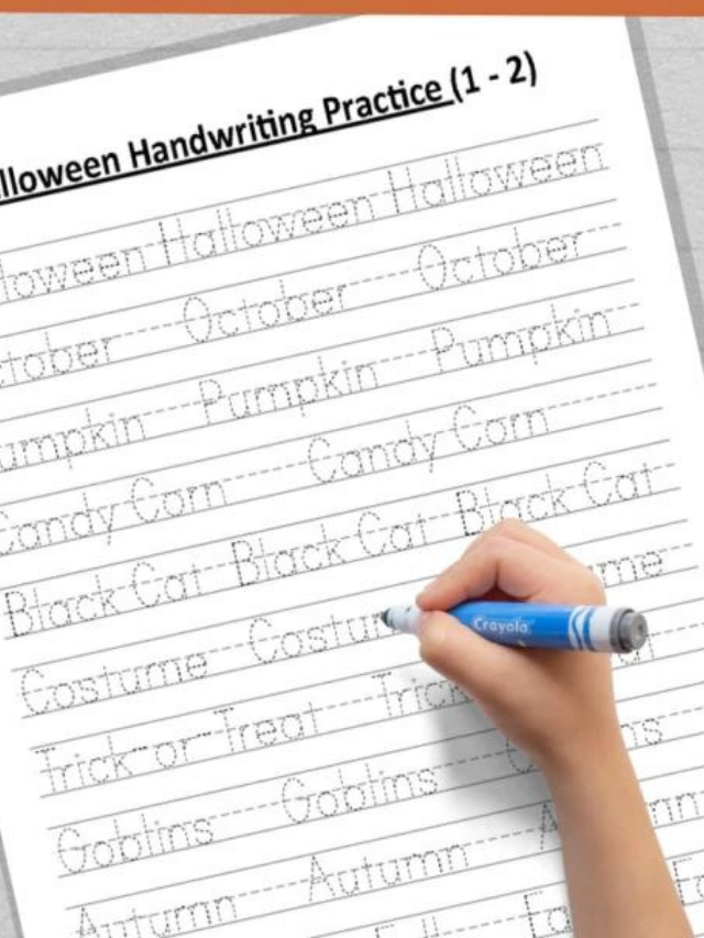 Grades 1 and 2 Halloween Handwriting Practice Story