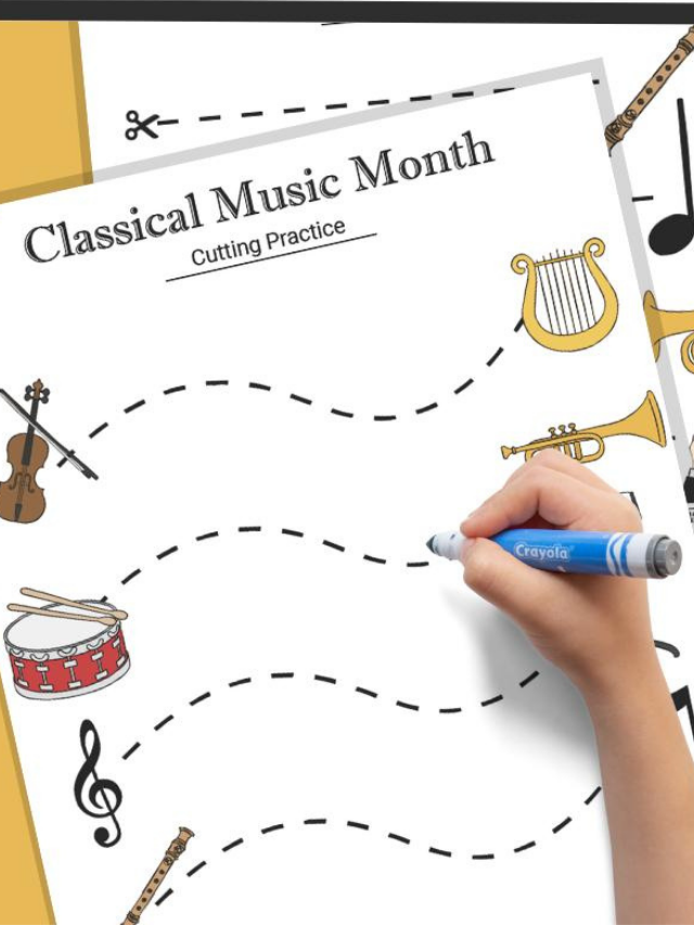 Classical Music Cutting Practice Sheets Story