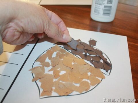 Image for Acorn cutting, tearing, and painting