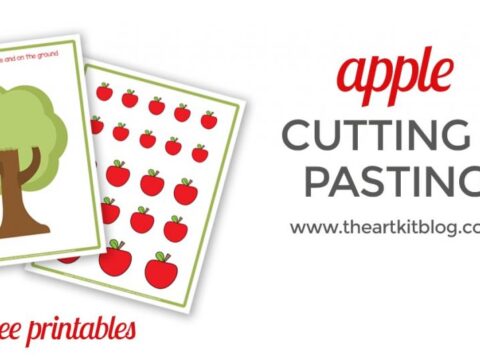 Image for Simple Apple Cutting and Pasting Craft {Free Printables}