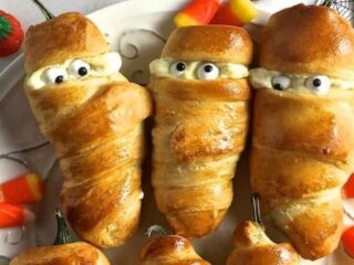 Image for Easy Halloween Party Recipe - Jalape�o Mummies