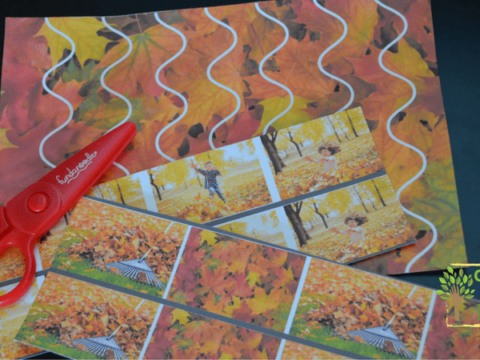 Image for Fall Leaves Cutting Strips - A Free Download