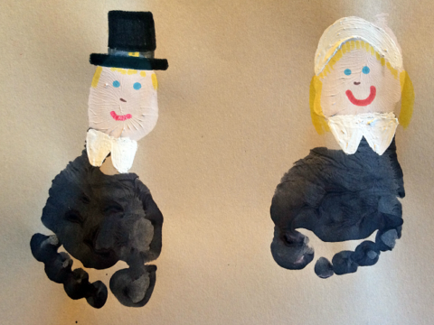 Image for Footprint Pilgrims and Cornucopia (Kids Crafts)