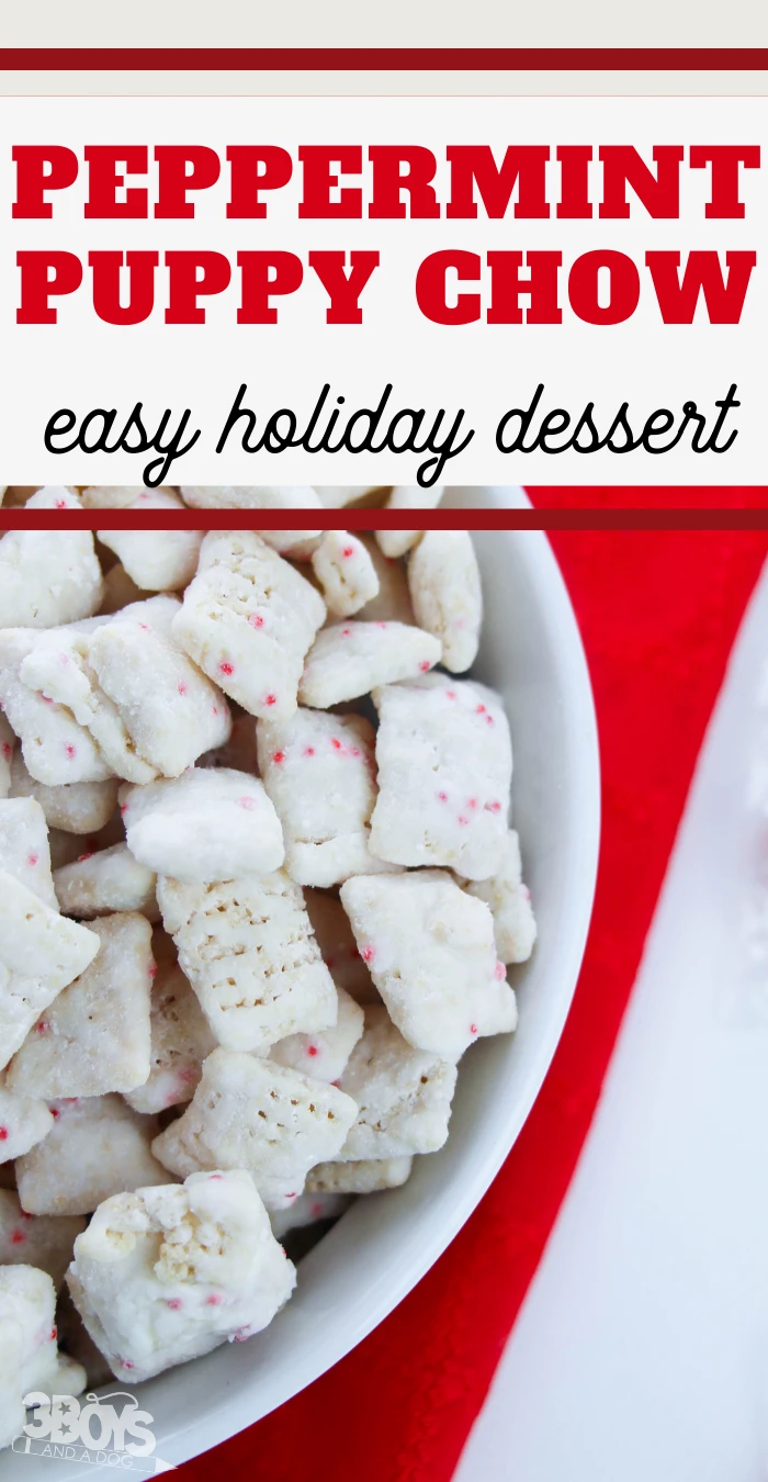 3-Ingredient Peppermint Puppy Chow
