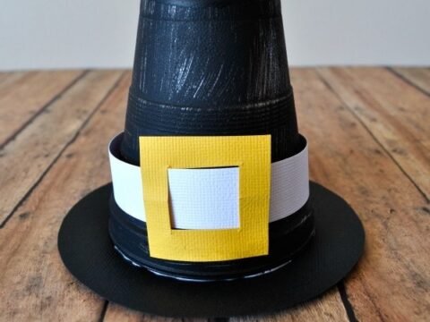 Image for Styrofoam Cup Pilgrim Hat Kid Craft