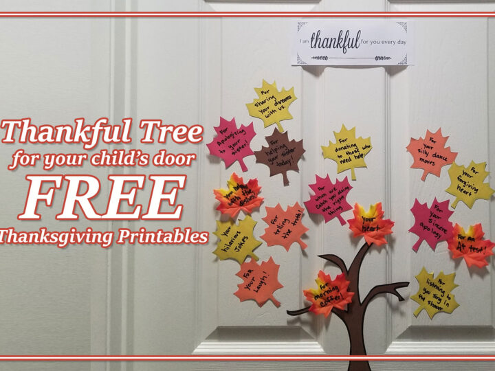 Image for Free Thanksgiving printables individual Thankful Tree kit