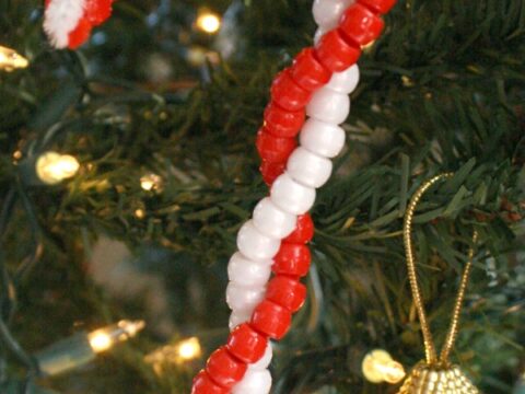 Image for Easy Candy Cane Ornament Craft