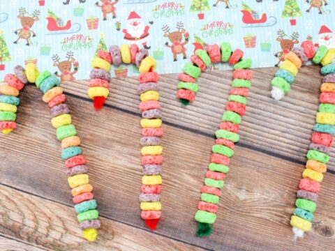 Image for Fruit Loop Candy Cane Ornaments – Easy Kids Friendly Craft